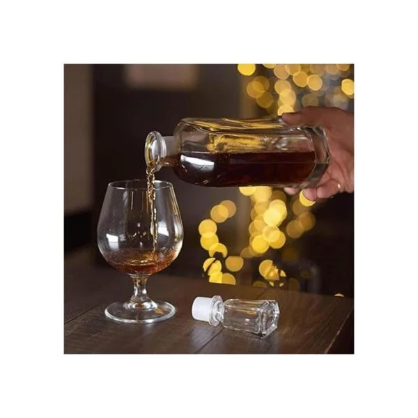Paksh Novelty Decantador capital de whisky de vidrio con_5