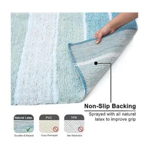 Alfombra de baño Chardin Home 100 algodón 2 piezas 21_5