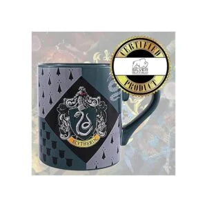 Silver Buffalo Harry Potter Slytherin House Crest taza de_5