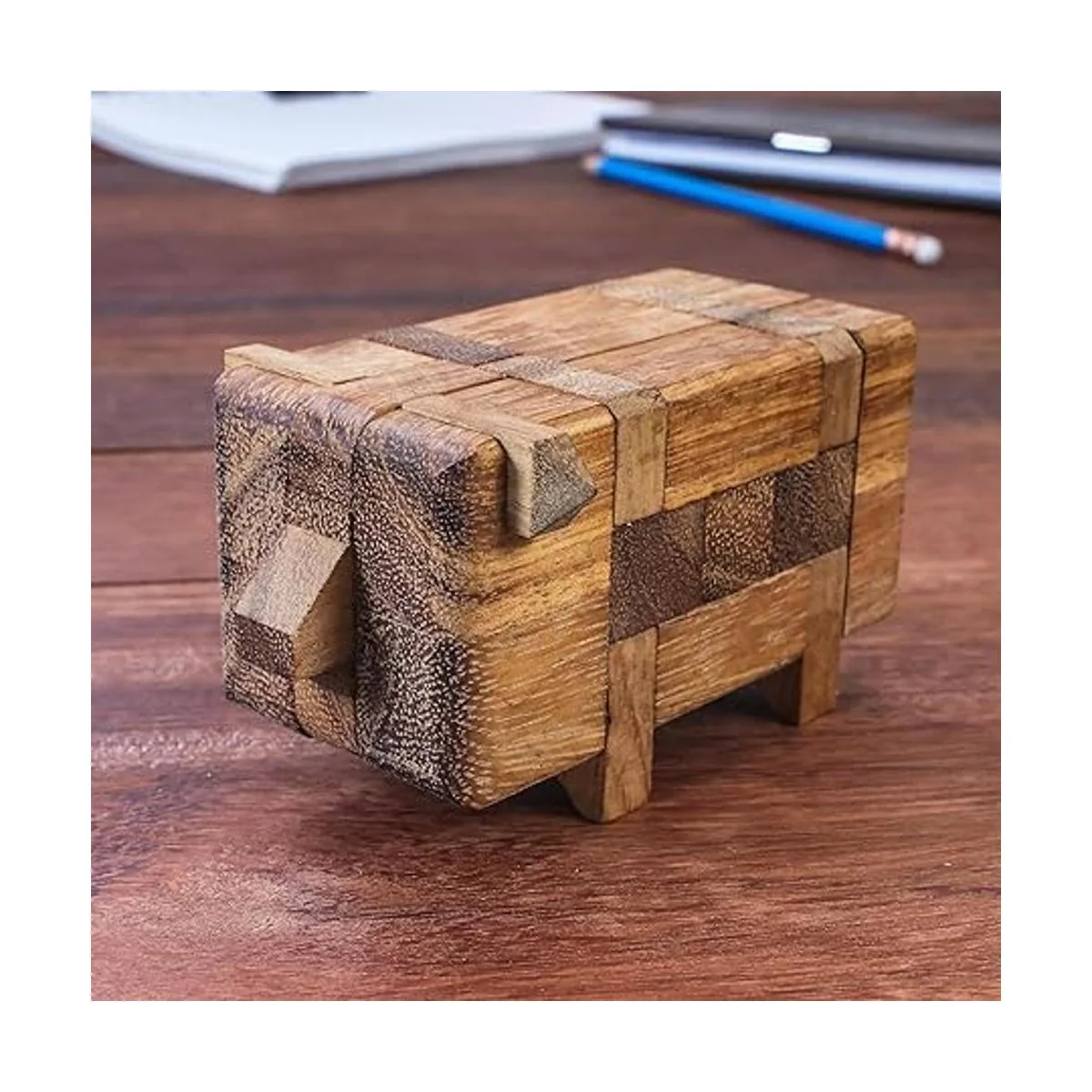 Novica Juego de rompecabezas hecho a mano de madera de_6