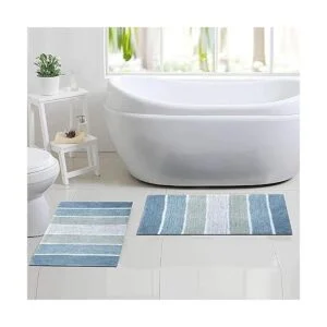 Alfombra de baño Chardin Home 100 algodón 2 piezas 21_2