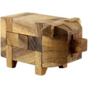 Novica Juego de rompecabezas hecho a mano de madera de_3