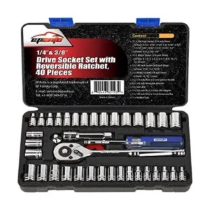 EPAuto Juego de llaves de vaso de 14 pulgada y 38