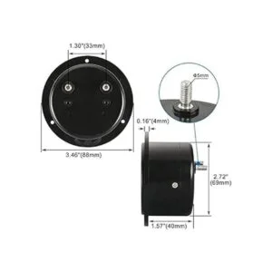 Baomain 65 C5 analógica Panel Meter volt Voltaje Gauge_6