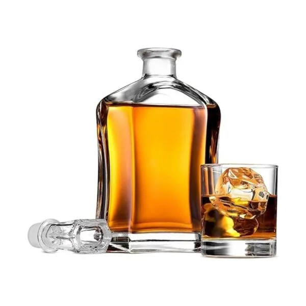 Paksh Novelty Decantador capital de whisky de vidrio con_2