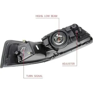 DNAMotoring HLOHFM99SMAM Faros delanteros de lente ámbar_3