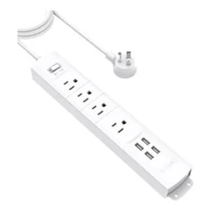 TROND Regleta protectora contra sobretensiones con USB 4_1