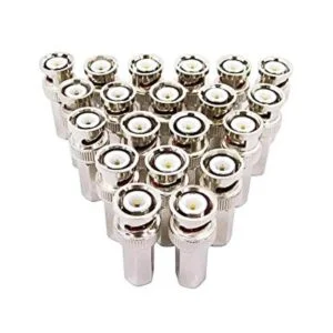 BeElion 20 conectores coaxiales BNC macho con giro coaxial_1