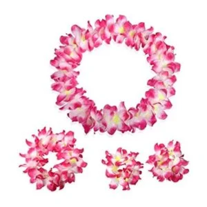 CISMARK Hawaiian Luau Flower Leis Jumbo collar pulseras_1