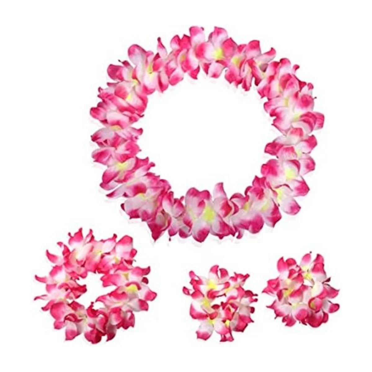 CISMARK Hawaiian Luau Flower Leis Jumbo collar pulseras_1