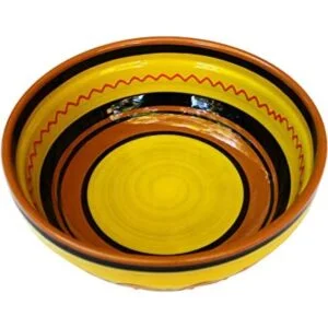 Terracota Amarillo Deep Dish pintada de España_1