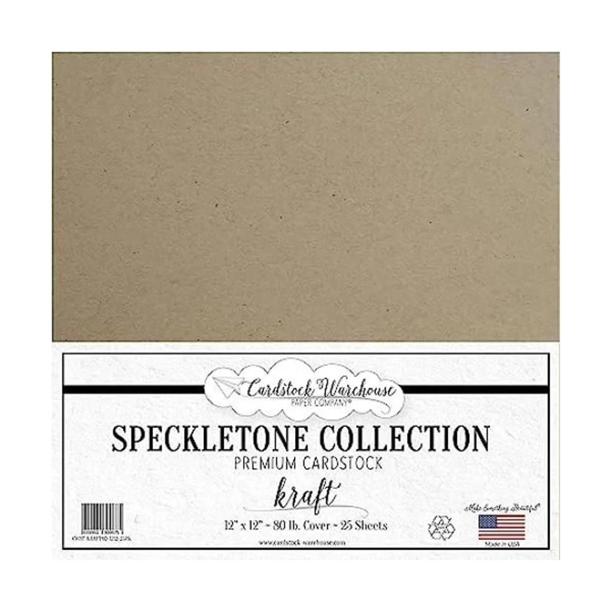 KRAFT SPECKLETONE Papel de cartulina 100 reciclado 12.0_1