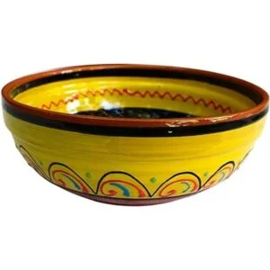 Terracota Amarillo Deep Dish pintada de España_2