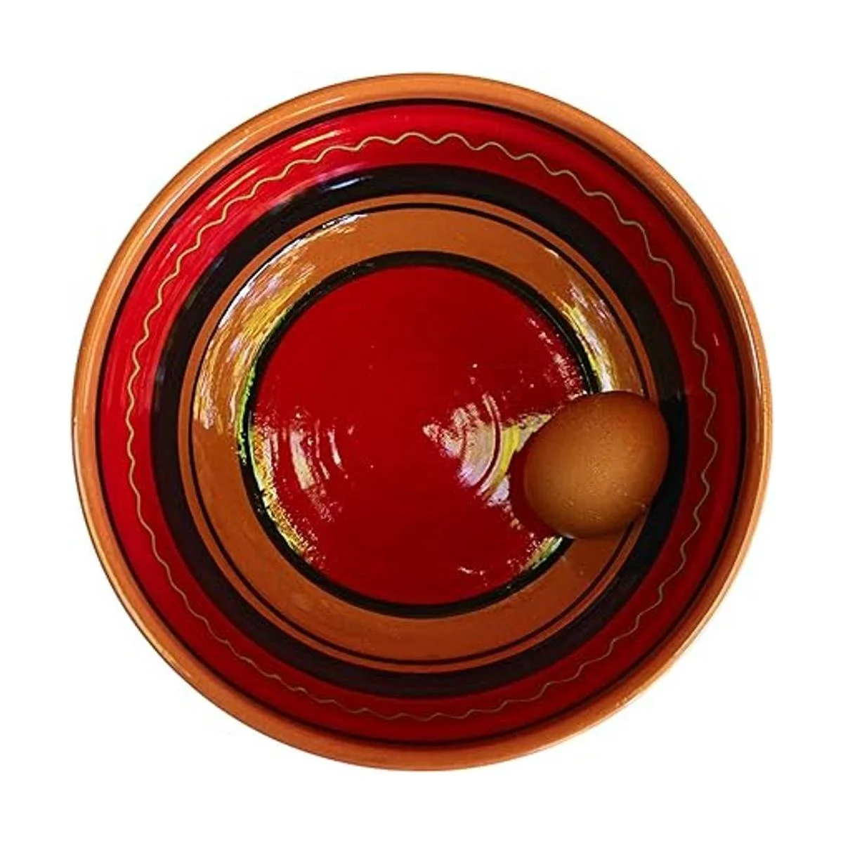 Terracota Rojo Deep Dish pintada de España_3