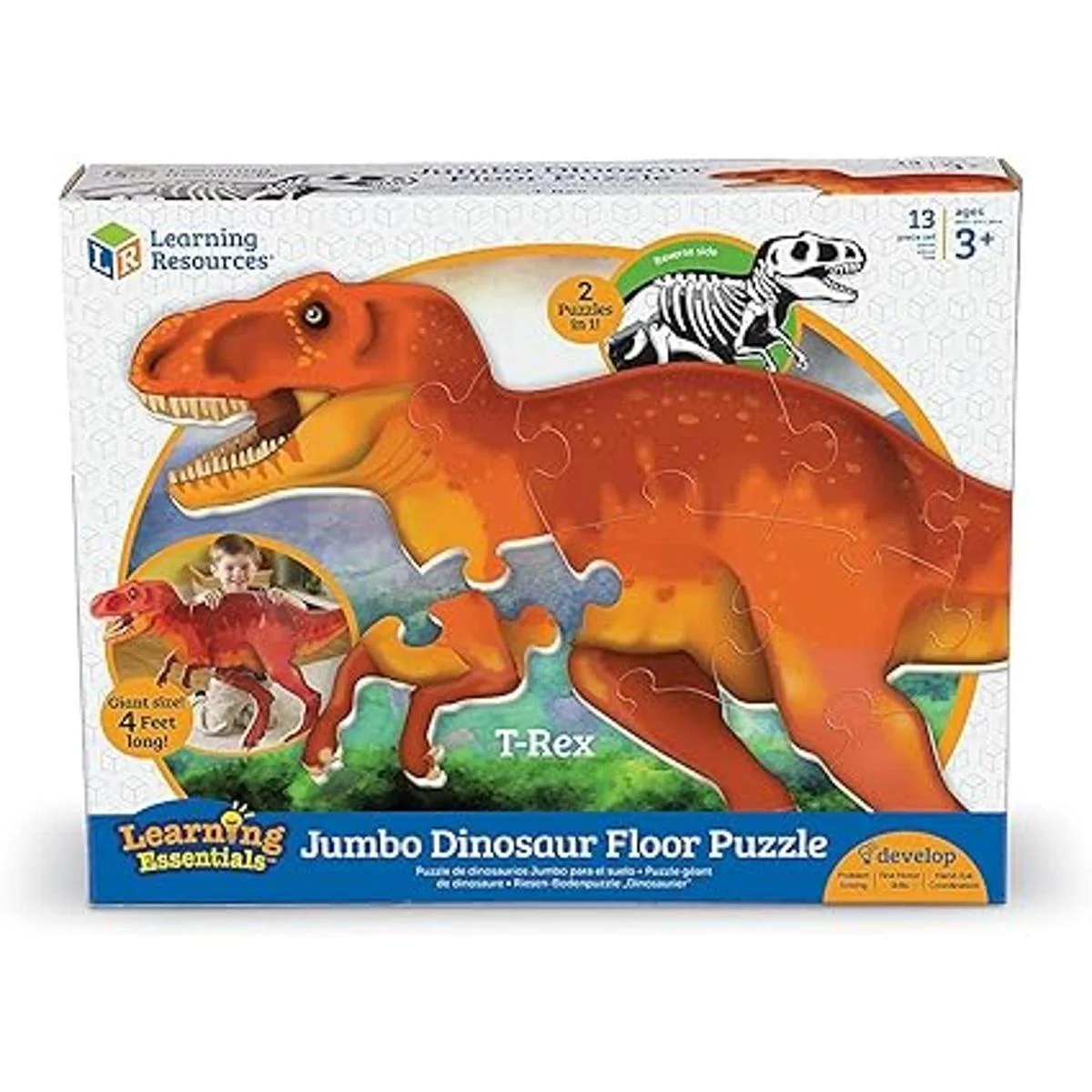 Learning Resources TRex Jumbo Rompecabezas de suelo de_5
