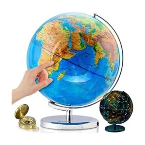 GetLifeBasics globo terráqueo iluminado de 13 pulgadas_1