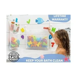 2 x Mesh Organizador de juguetes para baño 6 ganchos_3