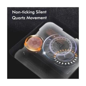 Nikky Home Reloj de pared redondo silencioso de cuarzo_6