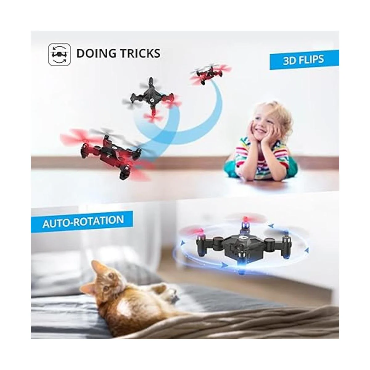 Holy Stone HS190 Mini dron RC plegable para niños regalo_3