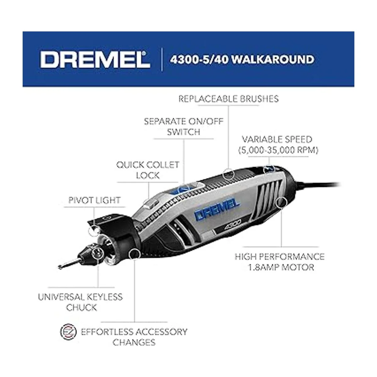 Dremel 4300 540 Kit de rotación de herramientas de alto_4