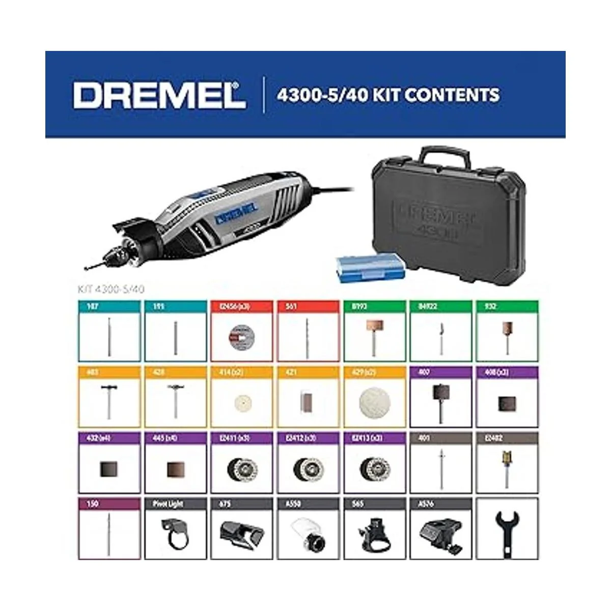 Dremel 4300 540 Kit de rotación de herramientas de alto_3