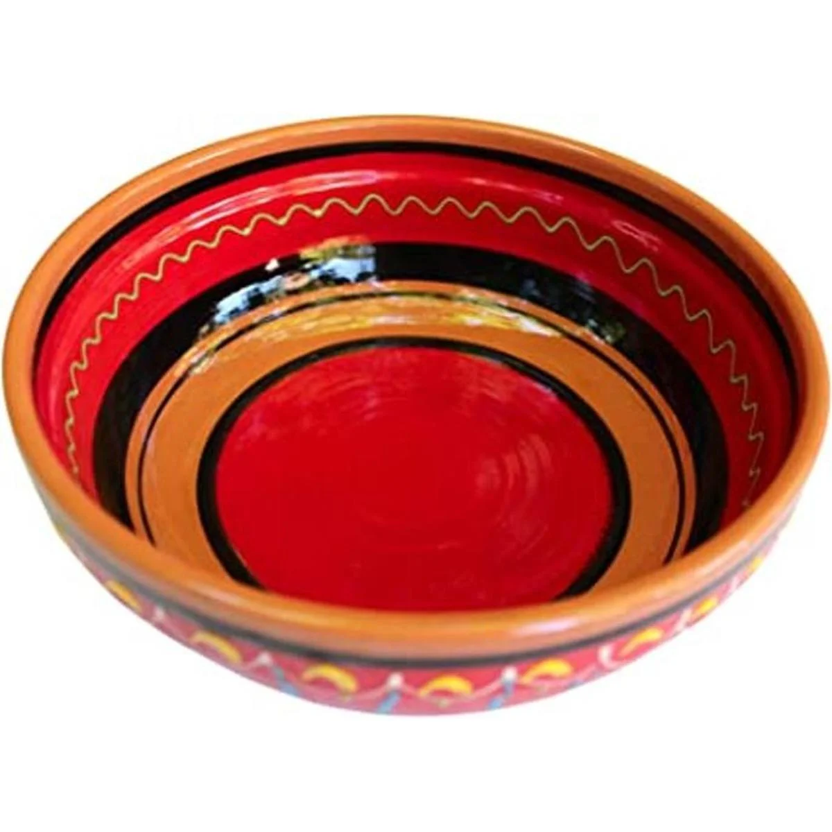 Terracota Rojo Deep Dish pintada de España_1