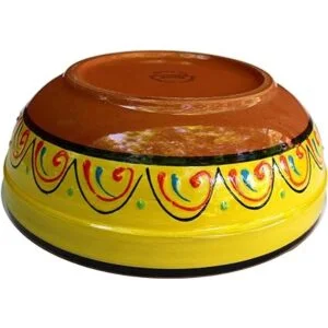 Terracota Amarillo Deep Dish pintada de España_3