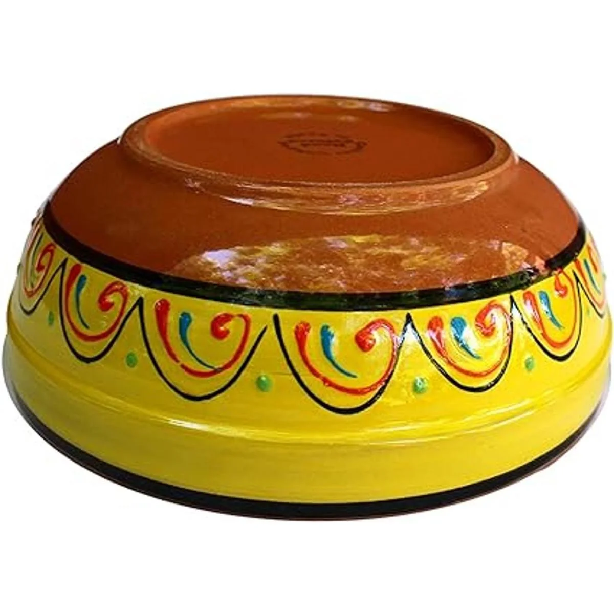 Terracota Amarillo Deep Dish pintada de España_3