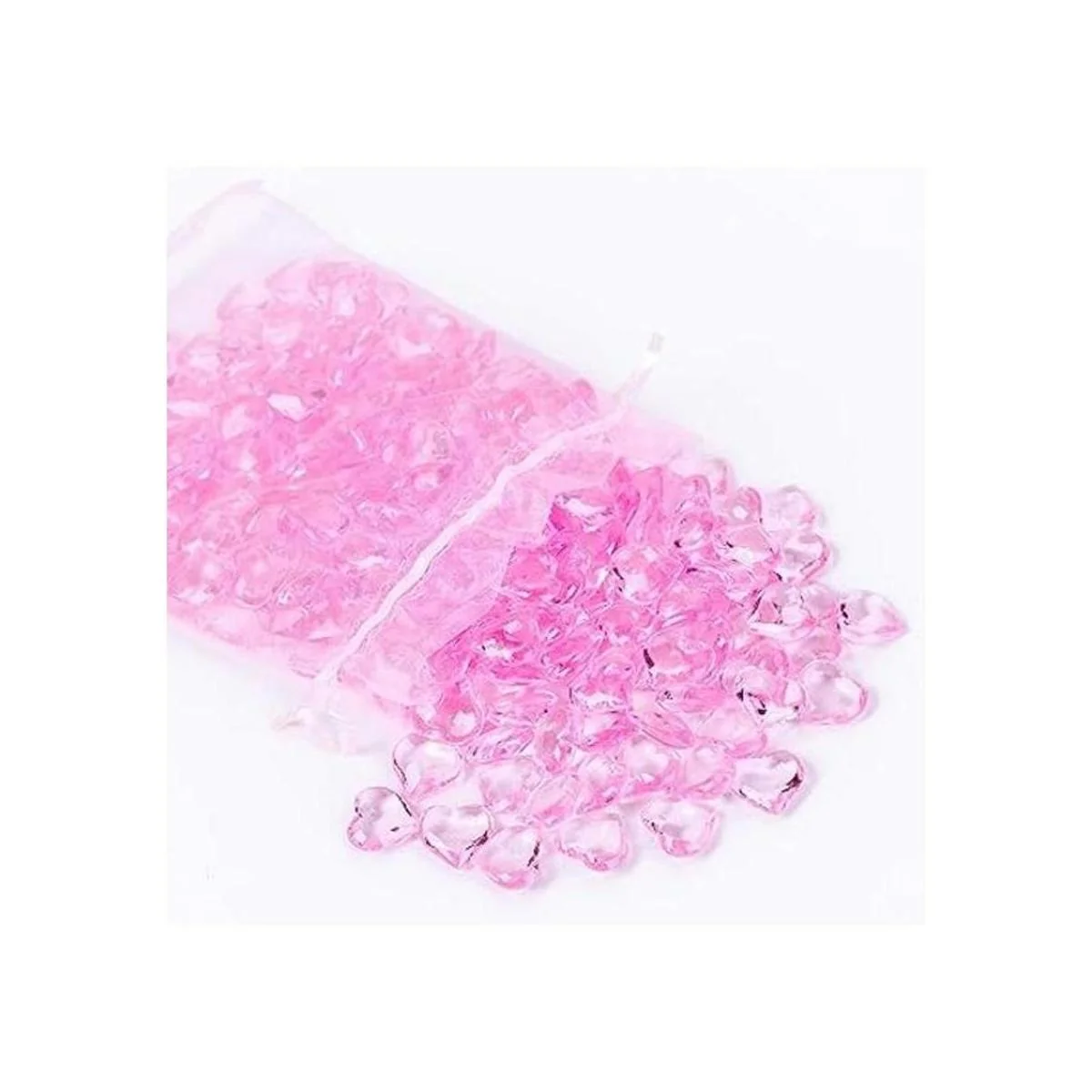 AiFanS Gema de corazón de acrílico rosa mármol de_1