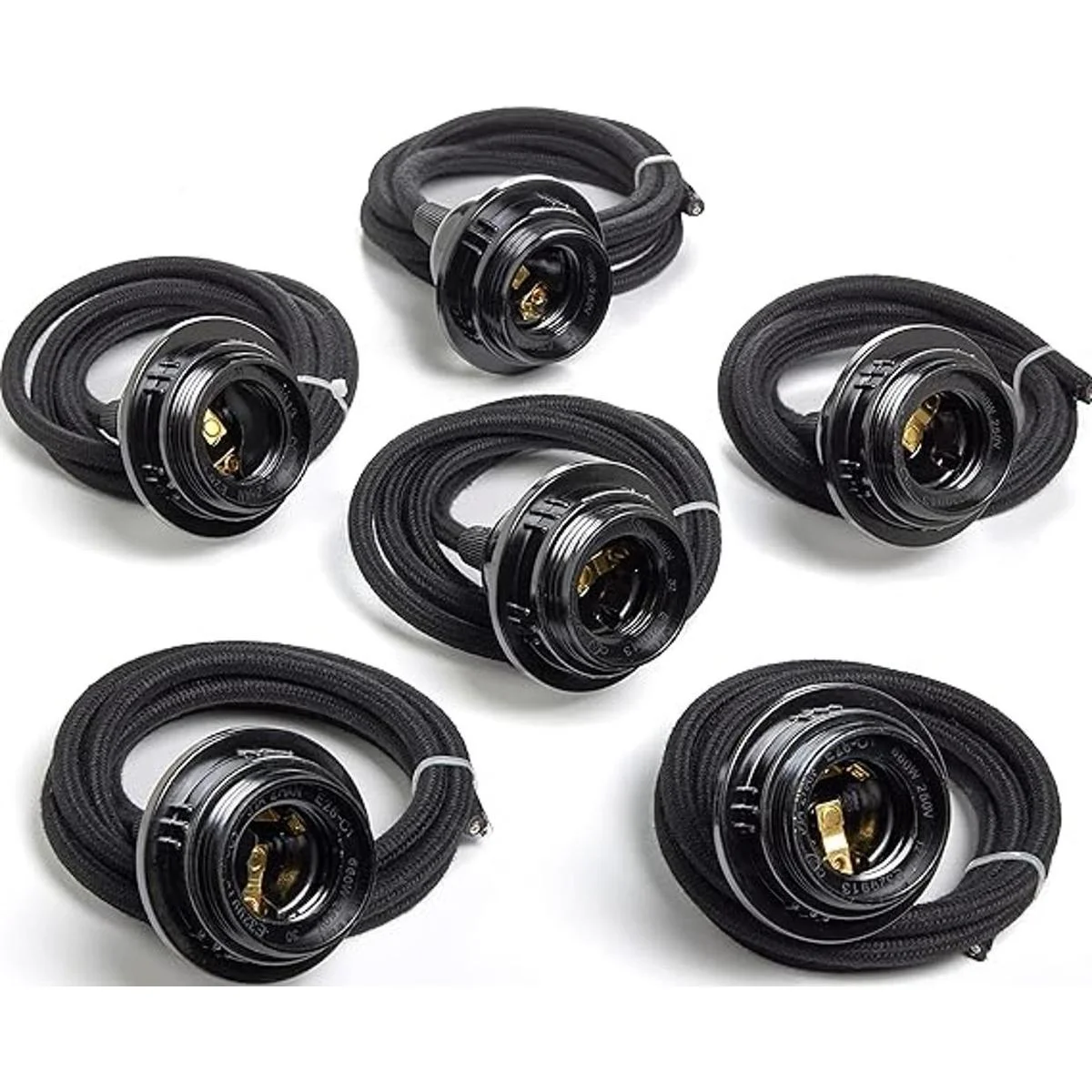 Bricolaje Hilo de tela cubierto de 4 con enchufes_1