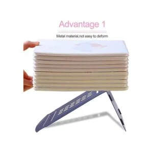 Par de apoyalibros antiderrapantes de metal pesado_4