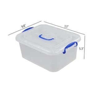 Eagrye Caja de cierre de plástico de 8 cuartos de galón