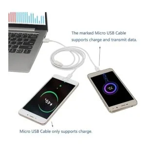 CERRXIAN 3Ft USB 2.0 tipo A macho a 2 Micro USB macho_4