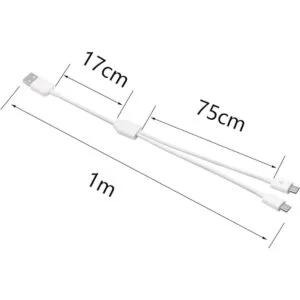 CERRXIAN 3Ft USB 2.0 tipo A macho a 2 Micro USB macho_6