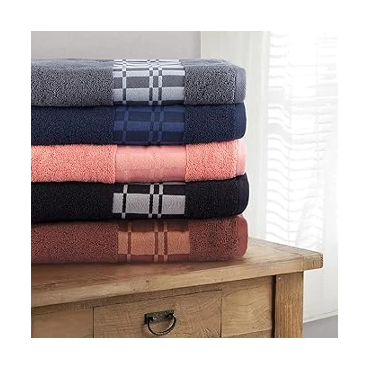 Superior Larissa 6PC SET BK Juego de toallas Larissa