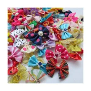 Chenkou Craft 20 lazos para el pelo de perro Yorkie con