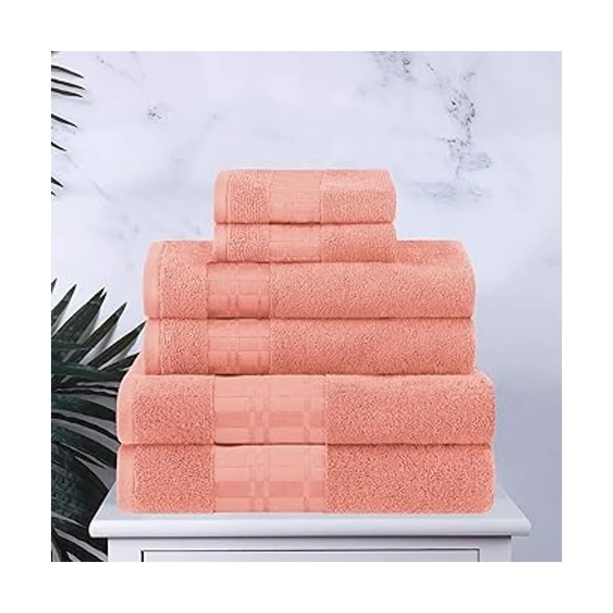 Superior Larissa 6PC SET BK Juego de toallas Larissa