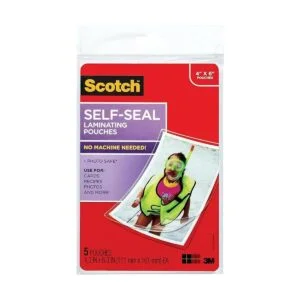 Paquete de 3 bolsas laminadas de Scotch de 3.9 x 5.9 in_2