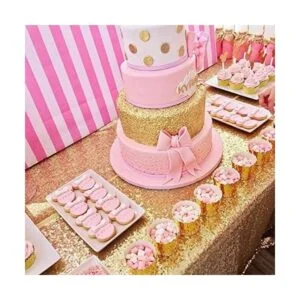 Mantel brillante de 48.0 x 79.9 in con lentejuelas_3