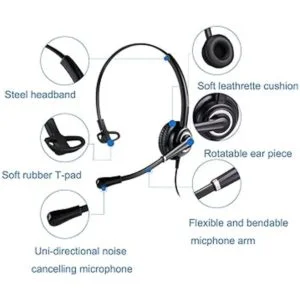 MAIRDI Auriculares de oficina con micrófono de cancelación_2