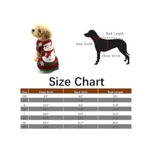 NACOCO Suéteres para nieve para perros con forma de_6