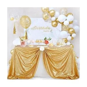 Mantel brillante de 48.0 x 79.9 in con lentejuelas_2