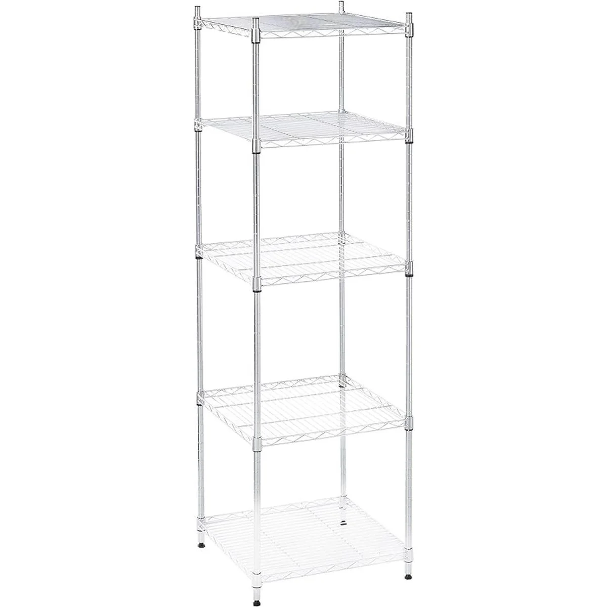 Finnhomy estantería con 5 estantes de alambre de acero_1