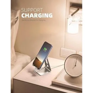 Lamicall Soporte de teléfono universal ajustable. Plateado_4