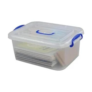 Eagrye Caja de cierre de plástico de 8 cuartos de galón