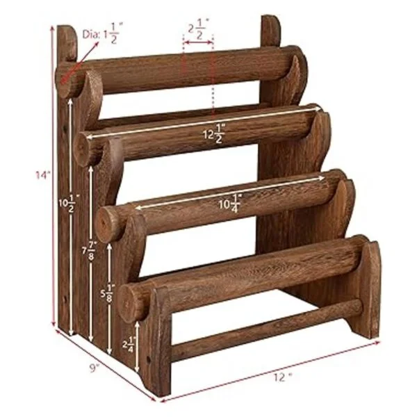 Ikee Design antiguo organizador de brazaletes de madera de_2