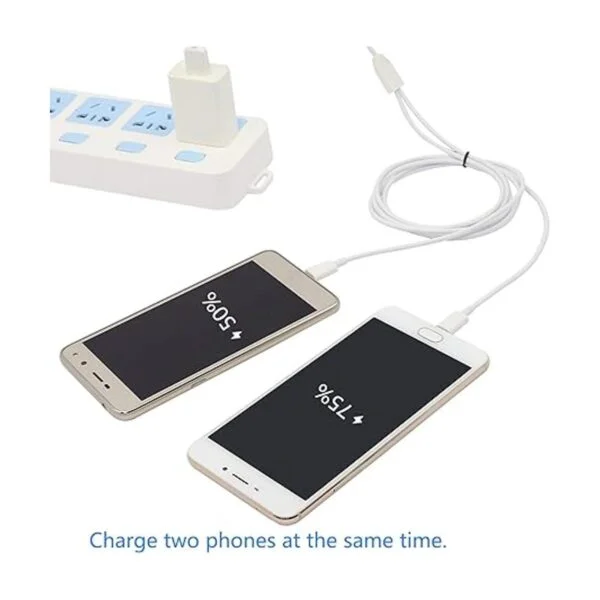 CERRXIAN 3Ft USB 2.0 tipo A macho a 2 Micro USB macho_5