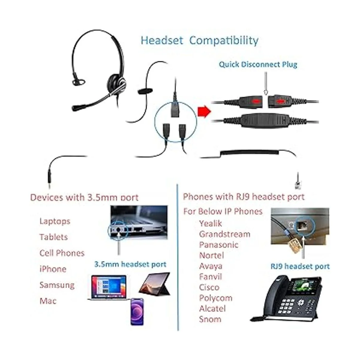 MAIRDI Auriculares de oficina con micrófono de cancelación_4