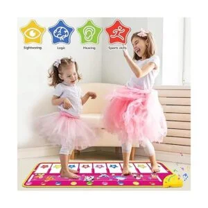 M SANMERSEN Tapete para piano Alfombrilla de juego con_4