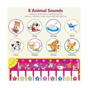 M SANMERSEN Tapete para piano Alfombrilla de juego con_2